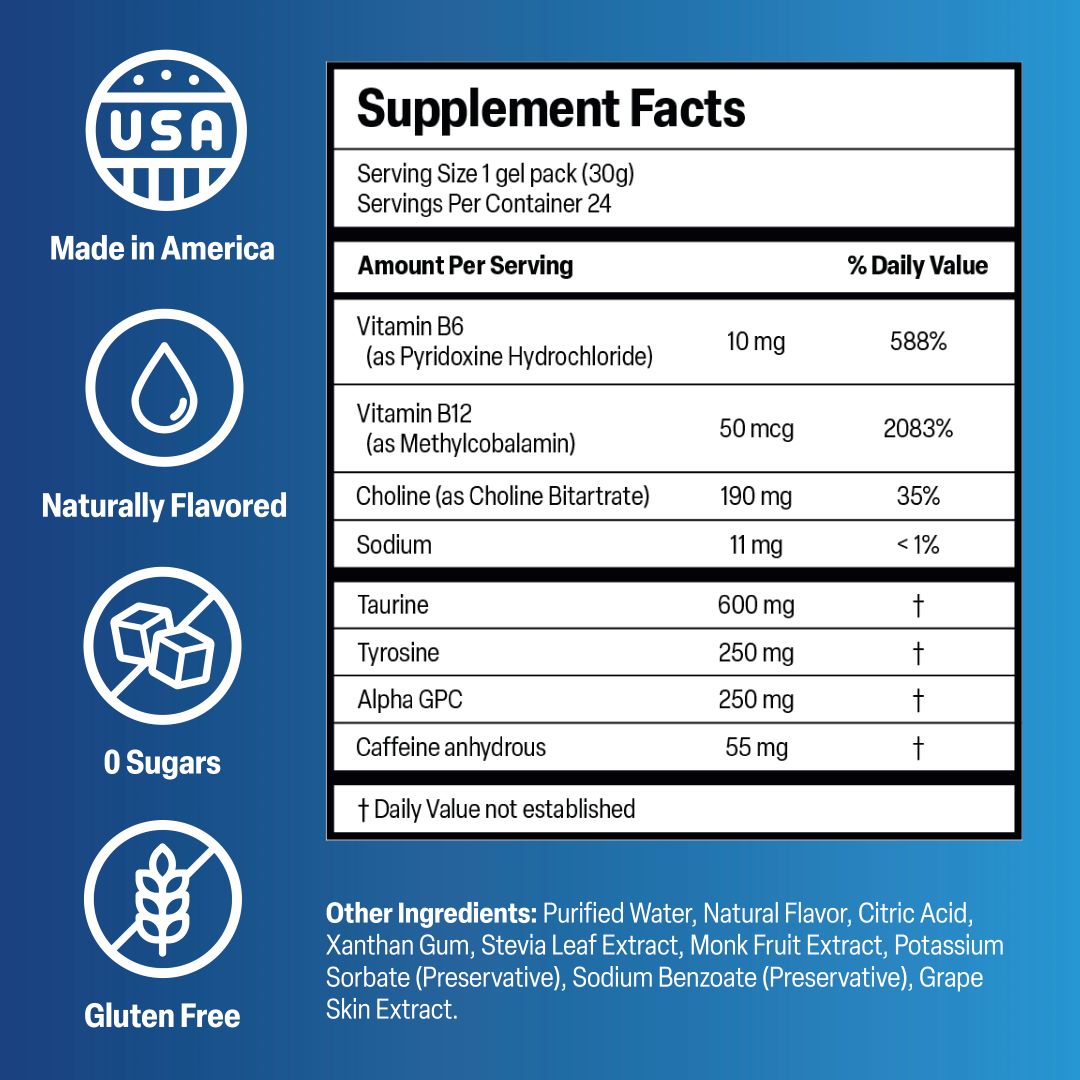 Surge Energy & Focus Gel - Florida Orange