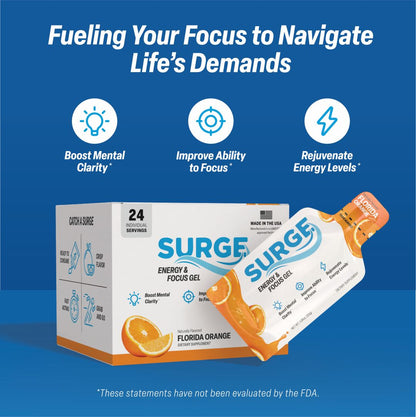 Surge Energy & Focus Gel - Florida Orange